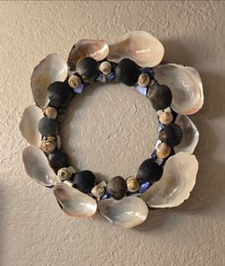 Handmade Seashell Wreath Wall Decor