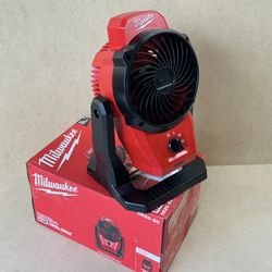Milwaukee M12 12-Volt Lithium-Ion Cordless Jobsite Fan (Tool-Only) Model 0820-20