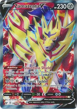 Sword and Shield Zamazenta V full art Mint