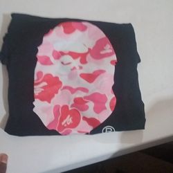 Pink Bape Shirt Large.