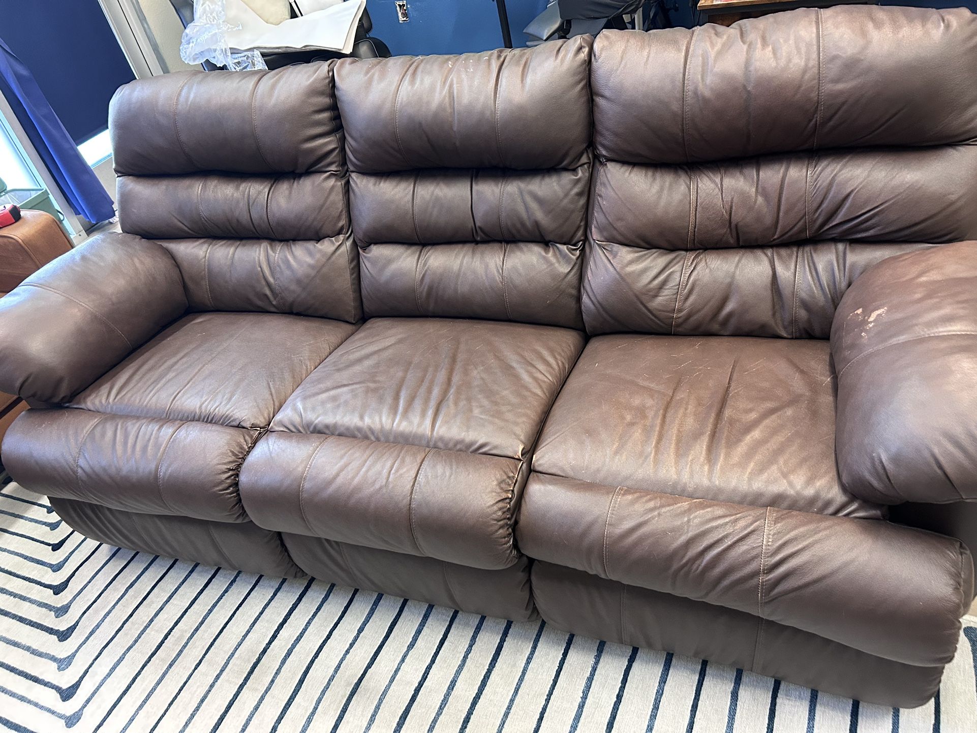 Moving Sale! Leather Couch