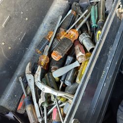 Tool Box Vise Grips Screwdrivers Misc  