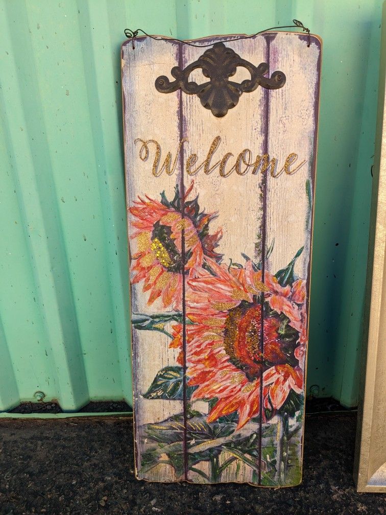 Welcome sign