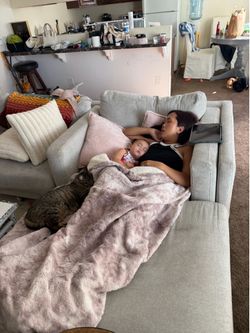Grey Sectional couch used