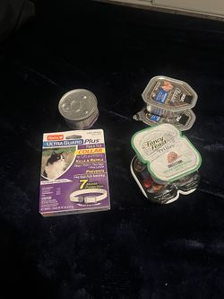 Cat Food + Ultra Guard Flea Collar