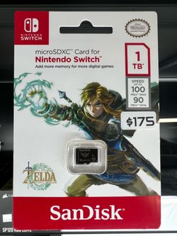 SanDisk 1TB Zelda Tears of the Kingdom microSD Card for Nintendo Switch - New