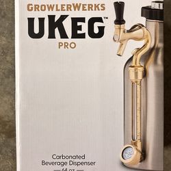 Brand New - Never Used! GrowlerWerks uKeg Pro 64 oz Carbonated Beverage Dispenser