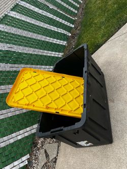 HDX 70 Gal. Tough Storage Tote with Wheels
