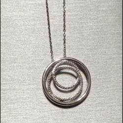 Sterling Silver & Diamond Necklace