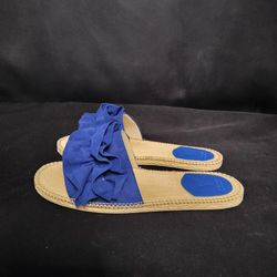 Women's Blue V-Benie Indoor Sandals (Size 8.5)