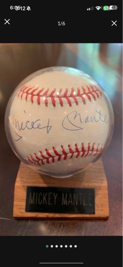 Mickey Mantle New York Yankees Autographed Baseball JSA Authenticated