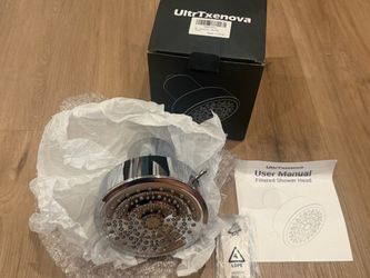 Brand New UltrTxenova 6-Mode Filtered Shower Head - Chrome