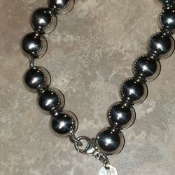 Tiffany &Co. Silver Beaded Bracelet 