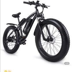 48V 500W Lithium Battery Electric Motor Mountain Bike w/Full Suspension Fully Assembled 