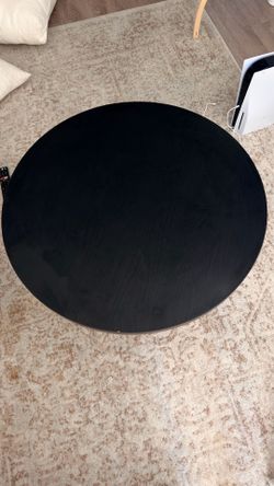 Black Round Coffee Table