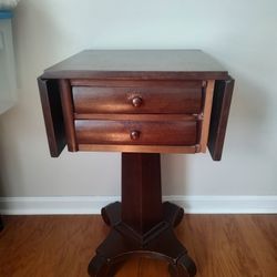 Two-drawer Drop Leaf Table