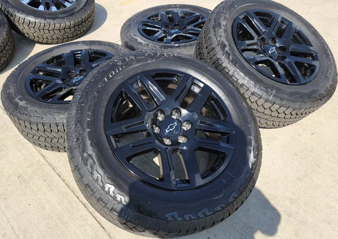 Chevy 2023 Silverado Trail Boss 20 Inch Wheels/Tires Stock Factory Gm 6 Lug 6x5.5 Gmc