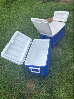Two 48 qt. coolers.