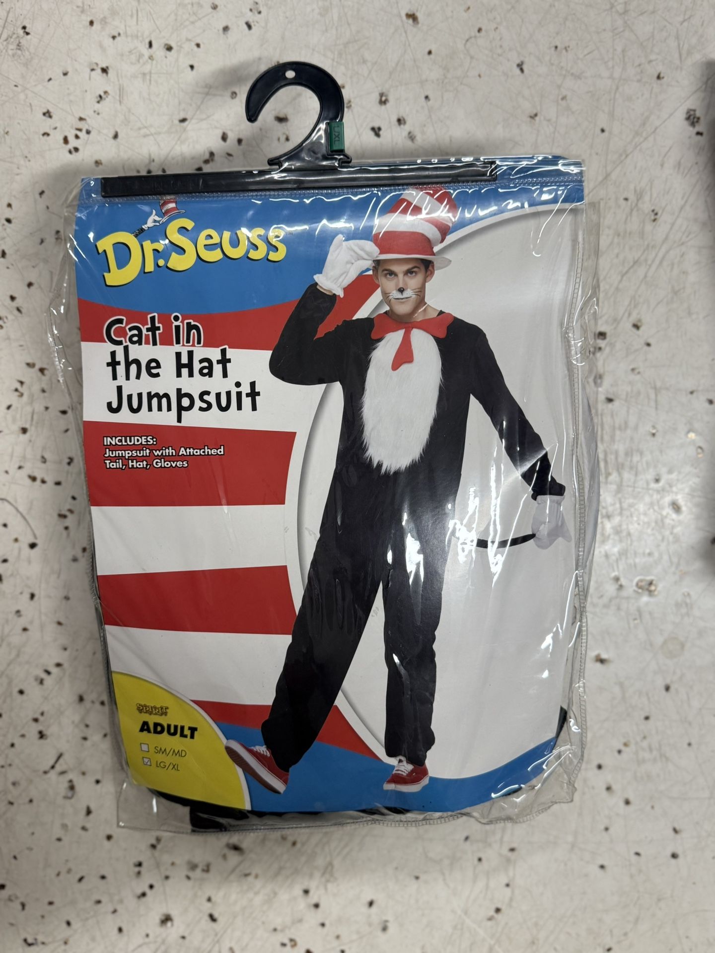Cat In The Hat Mens Costume Jumpsuit