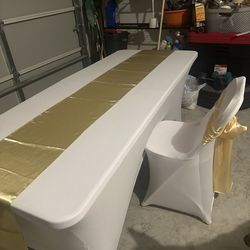 White tables
