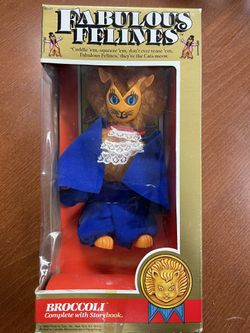 Vintage Rare 1983 Fabulous Felines Broccoli Cat