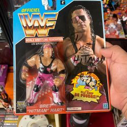 Signed Bret Hart Figure