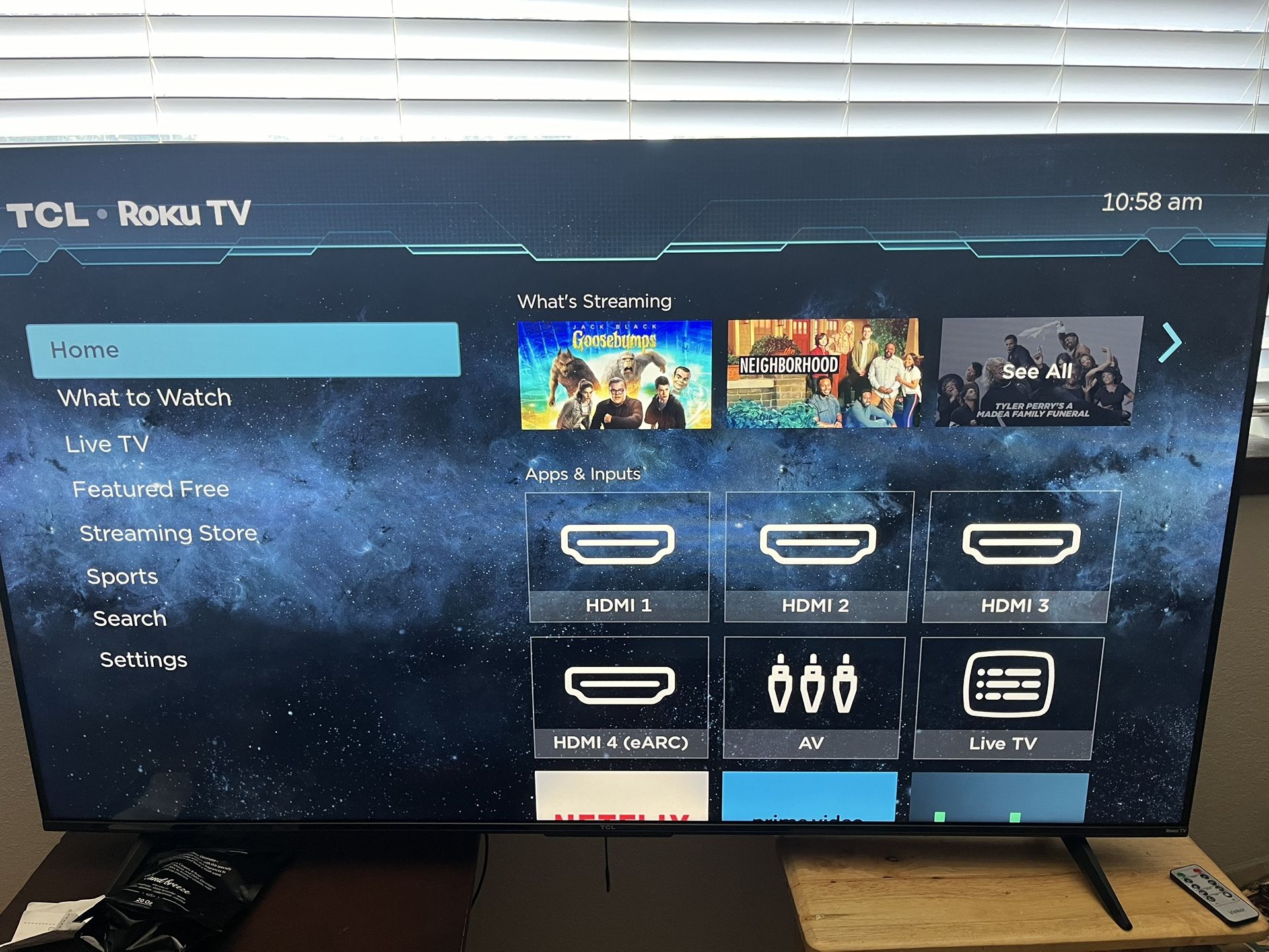 TCL 55in Roku Smart Tv