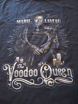 Marie Laveau's VooDoo Queen Women's TShirt Sz XL Black New Orleans