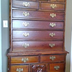 Antique High Boy Chippendale Style 
