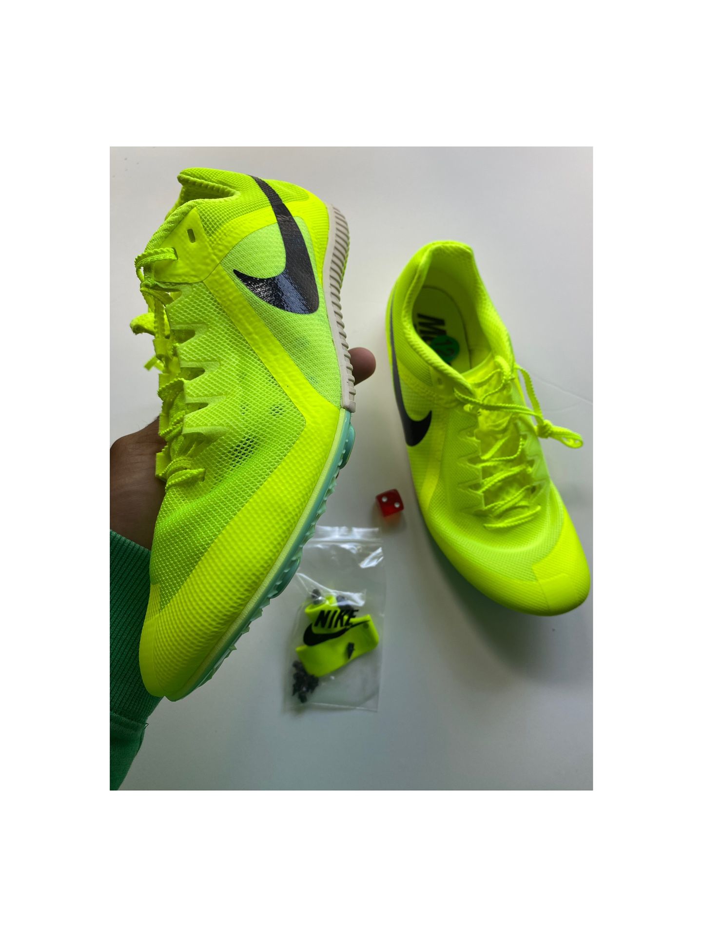 Nike Zoom Rival Multi-Event track And Field mint green Men’s sz 12 NEW NO BOX!