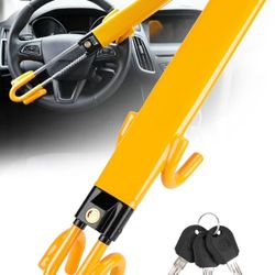 Tevlaphee Committee Is Wheel Lock I- Heavy Duty Antitheft Device and Car Security Lock with Adjustable Locking and 3 Keys