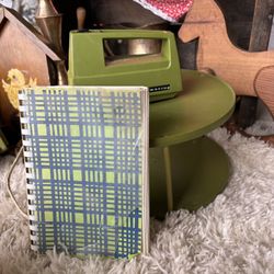Vintage avocado, Green Kitchen Decor Hand, Mixer, And Cookbook