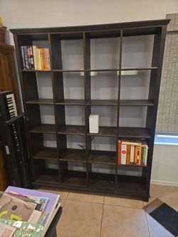 IKEA KALLAX 5x5 Shelving Unit / Room Divider - Black-Brown