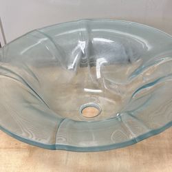 Glass Bathroom Sink Vessel.