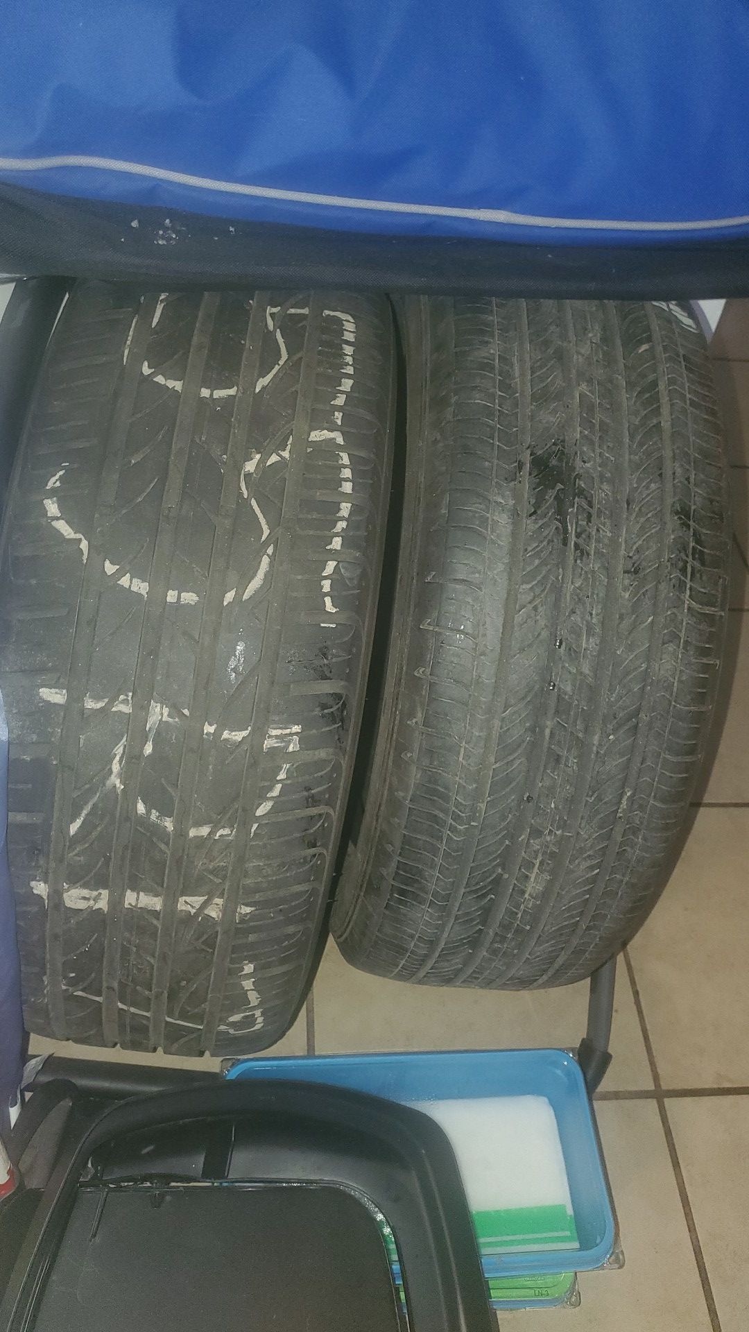 Two 55 R17 Tires