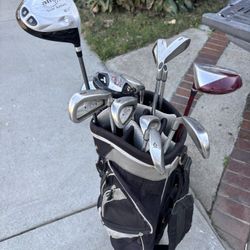 Golf Clubs, With  Bag Right Handed