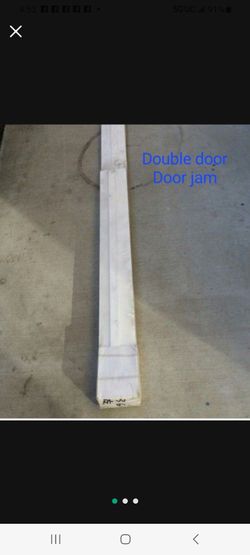 Double Door Wood door jamb with (3) hinge