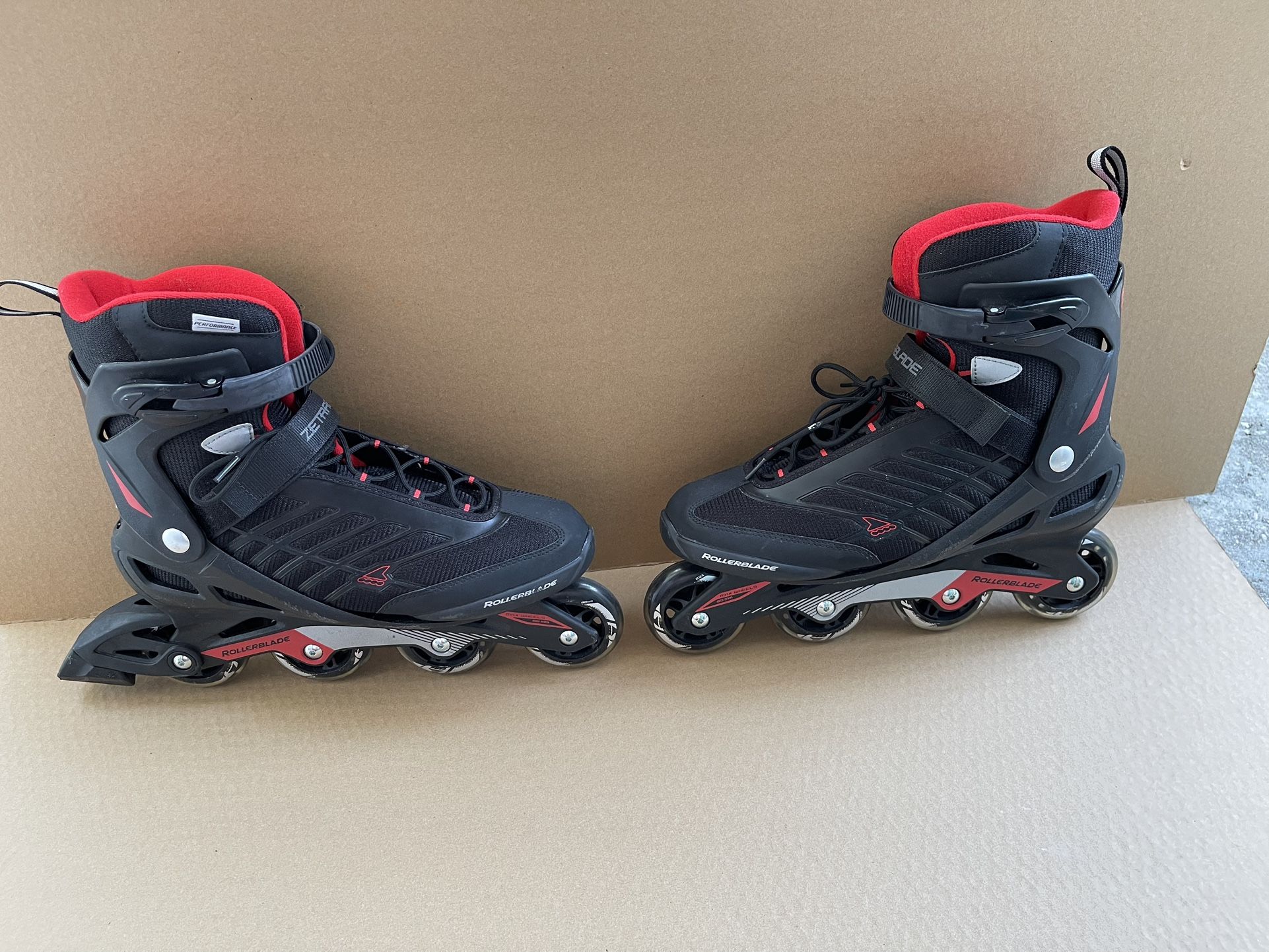 Rollerblade Mens US Size 12 Inline Skates Zetrablade Black Red Training Rollerblades Excellent Co Dirion $30 Firm On Price