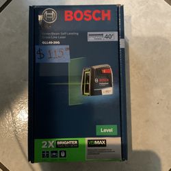 Bosch Cross Line Laser 40’ Range 