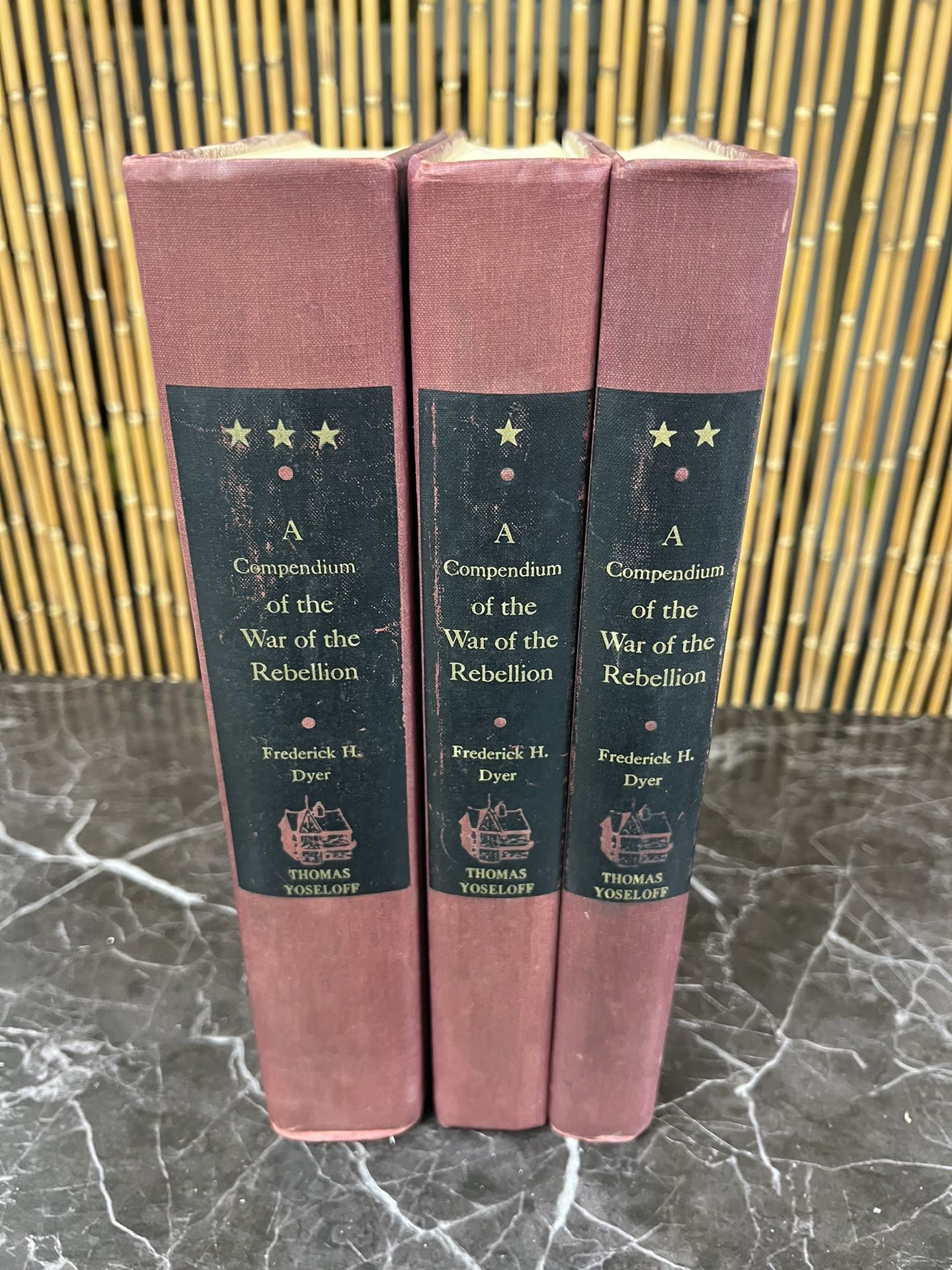 Antique War Books 1959 3 Volume Books A Compendium of the War Of The Rebellio