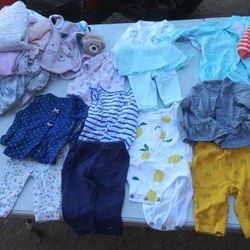 Baby Girl New Born And 3 Months Clothes