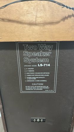 Vintage Two way speaker system FULLY FUNCTIONAL!
