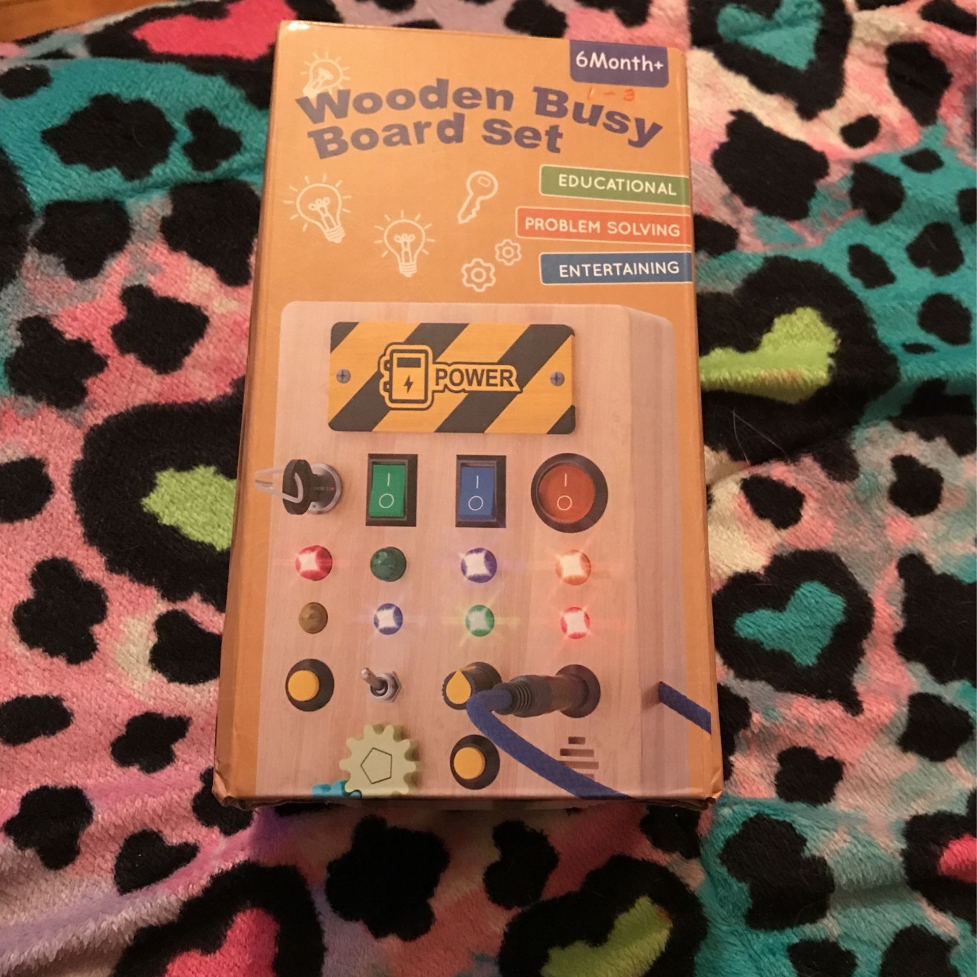 Wooden Busy Board Set