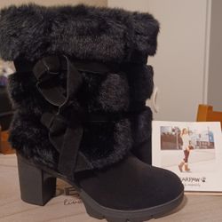 New 🐻 Bearpaw Bridget Fur Boots Women's Size 9.5 