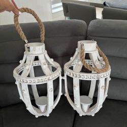 Set Of 2  Candle Lamp  