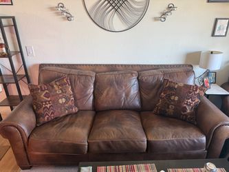 Leather Couches, Set of 3