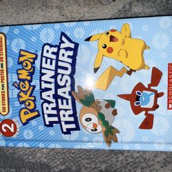 Pokemon Trainer Treasury book 📚 6 stories, poster, stickers!