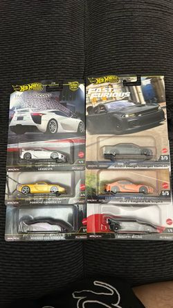 Hot Wheels Premium Die-Cast Car Lot of 6