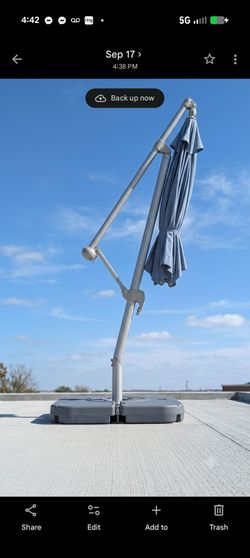 RST Brands Umbrella with base commercial (Portofino Collection)  
​Upgrade Your Outdoor Oasis!