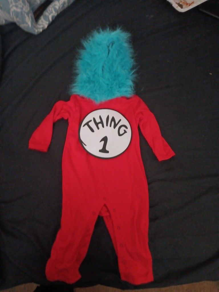 Thing 1 Halloween Costume Size 12-18 Months